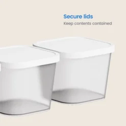 3pk Click In Place 30oz Insert Storage Containers White And Clear - Brightroom™ 8 3pk Click In Place 30oz Insert Storage Containers White And Clear - Brightroom™ -Brightroom GUEST 1110893c 8848 4812 b8b7 845fda98d1f2