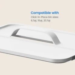 Click In Place Large Lid With Handle For Plastic Storage Bins For Home And Office Organization White - Brightroom™ 12 Click In Place Large Lid With Handle For Plastic Storage Bins For Home And Office Organization White - Brightroom™ -Brightroom GUEST 13acad56 bf57 42b2 a97e a572d080c302