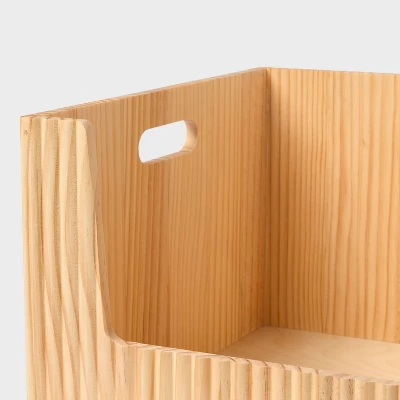 Open Front Wood Bin - Brightroom™ 2 Open Front Wood Bin - Brightroom™ - Image 2