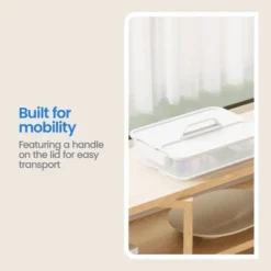 Click In Place Large Lid With Handle For Plastic Storage Bins For Home And Office Organization White - Brightroom™ 14 Click In Place Large Lid With Handle For Plastic Storage Bins For Home And Office Organization White - Brightroom™ -Brightroom GUEST 18c59a94 1a10 4d8e 9723 d6887b704f77