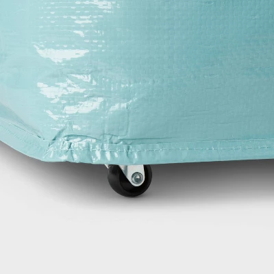 Storage Bag With Wheels Pewter Aqua - Brightroom™ 3 Storage Bag With Wheels Pewter Aqua - Brightroom™ - Image 3
