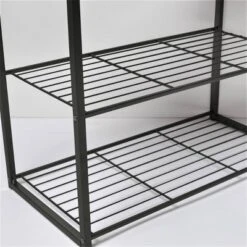 3 Tier Shoe Rack Black Metal With Natural Wood - Brightroom™ -Brightroom GUEST 240132f8 8257 4467 82bd 34848919c42b