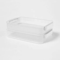 Click In Place 6.7qt Clear Shallow Plastic Storage Bin With White Latch For Home And Office Organization - Brightroom™ 11 Click In Place 6.7qt Clear Shallow Plastic Storage Bin With White Latch For Home And Office Organization - Brightroom™ -Brightroom GUEST 26e19bcd f9a2 4375 87c1 9d243f92c9d4