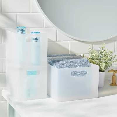 Bathroom Organizer Bin With Handles - Brightroom™ 1 Bathroom Organizer Bin With Handles - Brightroom™