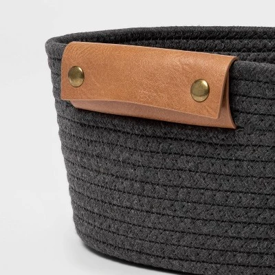 11" Small Coiled Rope Warm Gray Charcoal - Brightroom™ 2 11" Small Coiled Rope Warm Gray Charcoal - Brightroom™ - Image 2