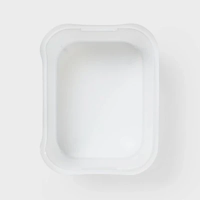 Large Open Front Storage Bin Clear - Brightroom™: Plastic, Portable, Nesting, Universal Storage, 14.5 Volume Capacity 2 Large Open Front Storage Bin Clear - Brightroom™: Plastic, Portable, Nesting, Universal Storage, 14.5 Volume Capacity - Image 2
