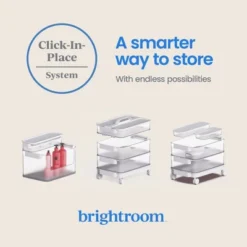 Click In Place 10qt Clear Plastic Storage Bin With White Latch For Home And Office Organization - Brightroom™ 16 Click In Place 10qt Clear Plastic Storage Bin With White Latch For Home And Office Organization - Brightroom™ -Brightroom GUEST 5e23b387 a947 467d bbd2 24ba48b7586c