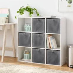 Brightroom 7 11" Fabric Bin 6pk - Gray - Brightroom™