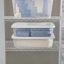 28qt Clear Under Bed Storage Box White - Brightroom™ -Brightroom GUEST 8a3a15e3 0651 4280 bec2 c70d55a9cbef