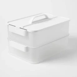 Click In Place 10qt Clear Plastic Storage Bin With White Latch For Home And Office Organization - Brightroom™ 11 Click In Place 10qt Clear Plastic Storage Bin With White Latch For Home And Office Organization - Brightroom™ -Brightroom GUEST 9cba3c80 559f 4a6f 8866 9b83e25124c3