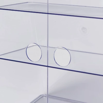 Clear Storage Case With Hinged Doors - Brightroom™: Plastic Bathroom Caddy, Shower & Bath Organizer, 12" X 9" X 6" 3 Clear Storage Case With Hinged Doors - Brightroom™: Plastic Bathroom Caddy, Shower & Bath Organizer, 12" X 9" X 6" - Image 3