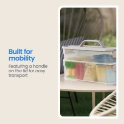 Click In Place Slim Lid With Handle For Plastic Storage Bins Home And Office Organization White- Brightroom™ 15 Click In Place Slim Lid With Handle For Plastic Storage Bins Home And Office Organization White- Brightroom™ -Brightroom GUEST 9fe39cd6 7368 481a 9001 0925bb3ae451