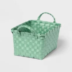 Woven Plastic Basket Small - Brightroom™ -Brightroom GUEST a4d0176f 2a79 4296 a9ef fc1f783e4557