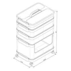 7pc Click In Place Rolling Storage Cart Kit Plastic Storage Home And Office Organization - Brightroom™ 18 7pc Click In Place Rolling Storage Cart Kit Plastic Storage Home And Office Organization - Brightroom™ -Brightroom GUEST c5786d44 4ef3 4b76 80be 528844522b2f