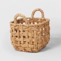 Twisted Open Checkered Weave Milk Crate Natural - Brightroom™ -Brightroom GUEST c73b6fc8 7d7f 4276 bc5a 71780c6e1456