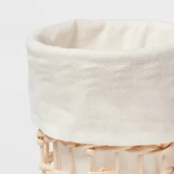 Round Woven Basket With Liner - Brightroom™ 3 Round Woven Basket With Liner - Brightroom™ -Brightroom GUEST cfd1bbf3 5ffe 4edd abaa 9f635eb10329