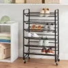 6 Tier Metal Rolling Shoe Rack - Brightroom™