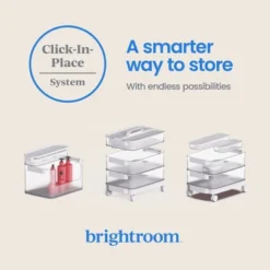 3pk Click In Place 30oz Insert Storage Containers White And Clear - Brightroom™ 10 3pk Click In Place 30oz Insert Storage Containers White And Clear - Brightroom™ -Brightroom GUEST dee8ea5c 9722 473f bdd6 61cb86ec5fff