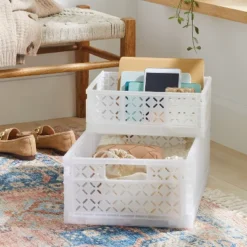 Foldable Crate Large White - Brightroomâ„¢