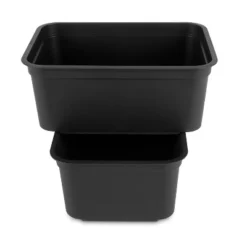 Folio Heavy Duty Storage Bin - Brightroom™: Black Plastic, Stackable, Portable, Universal Storage, 18.6 Volume Capacity 15 Folio Heavy Duty Storage Bin - Brightroom™: Black Plastic, Stackable, Portable, Universal Storage, 18.6 Volume Capacity -Brightroom GUEST ee14b593 cc34 4c72 91e8 62aae3e4c3b8