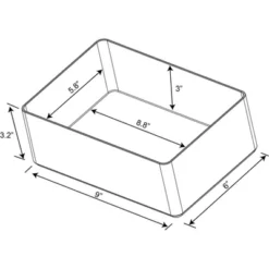 9"x6"x3.25" Large Plastic Bathroom Tray Clear - Brightroom™: Organizer, Stackable Storage, Hand Washable 7 9"x6"x3.25" Large Plastic Bathroom Tray Clear - Brightroom™: Organizer, Stackable Storage, Hand Washable -Brightroom GUEST f49cbebe cb0a 4a04 87bb 465c1cdf3247